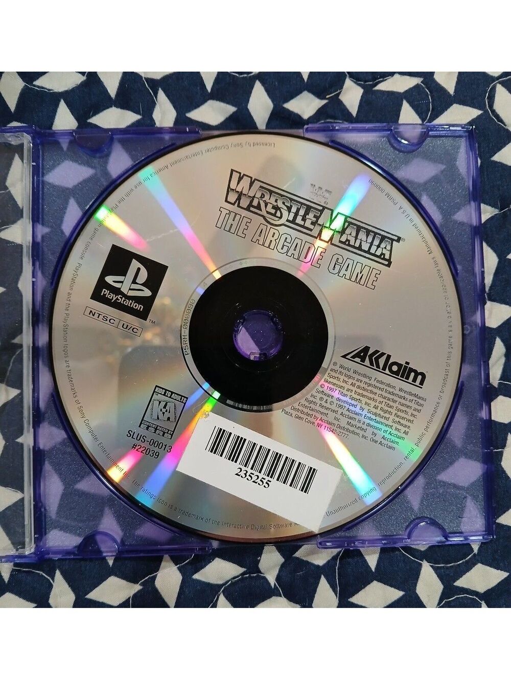 WWF WrestleMania: The Arcade Game (Sony Playstion 1 PS1, 1995)
